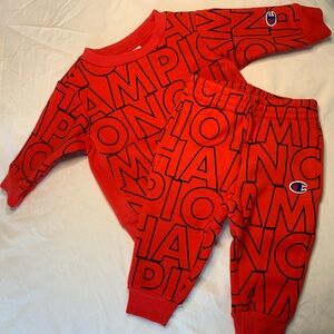 NWT 12 mth Champion 2 piece premium fleece set